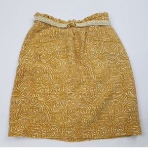 Elevenses Anthropologie Painted Morning Skirt